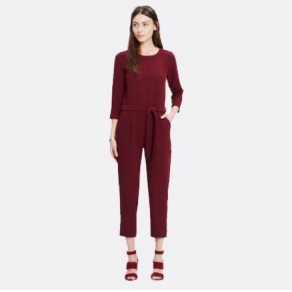 Madewell Sloan Jumpsuit in Wine